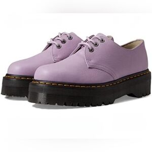 Dr. Martens Lilac Platform Lace-Up Shoes with Black Soles
